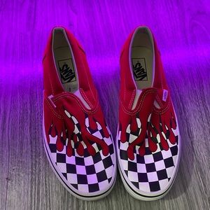 Checker Flare Vans